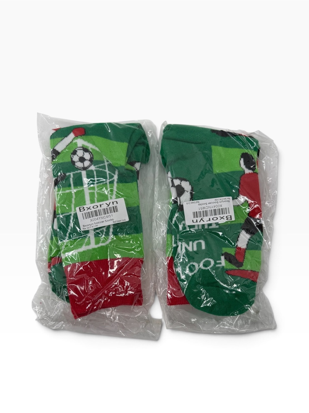 Bxoryn Soccer Crew Socks – 2-Pair Set